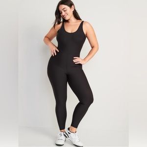 Old Navy BLACK Sleeveless PowerSoft 7/8 Bodysuit